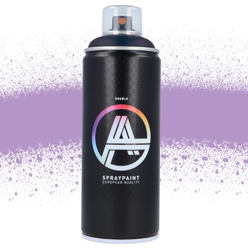 Double A Spraypaint Sprühdose 400ml Sprühfarbe Acryllack Sprühlack matt hochdeckend DIY Kunststoff Metall Möbel Deko (DA-276 Pantograff Violet) von Double A Spraypaint