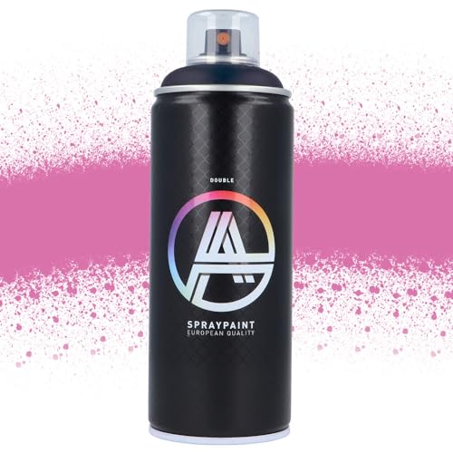 Double A Spraypaint Sprühdose 400ml Sprühfarbe Acryllack Sprühlack matt hochdeckend DIY Kunststoff Metall Möbel Deko (DA-304 Elita Graff Pink) von Double A Spraypaint