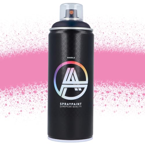 Double A Spraypaint Sprühdose 400ml Sprühfarbe Acryllack Sprühlack matt hochdeckend DIY Kunststoff Metall Möbel Deko (DA-308 Fat-Cap Pink) von Double A Spraypaint