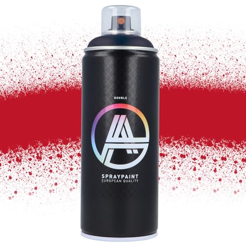 Double A Spraypaint Sprühdose 400ml Sprühfarbe Acryllack Sprühlack matt hochdeckend DIY Kunststoff Metall Möbel Deko (DA-346 Damagers Red) von Double A Spraypaint