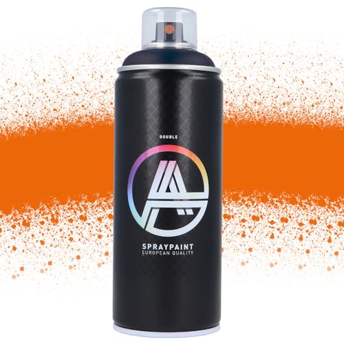 Double A Spraypaint Sprühdose 400ml Sprühfarbe Acryllack Sprühlack matt hochdeckend DIY Kunststoff Metall Möbel Deko (DA-356 Stgt Haubi Orange) von Double A Spraypaint