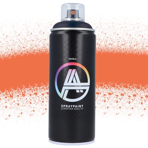 Double A Spraypaint Sprühdose 400ml Sprühfarbe Acryllack Sprühlack matt hochdeckend DIY Kunststoff Metall Möbel Deko (DA-364 Dosen Späti Orange) von Double A Spraypaint