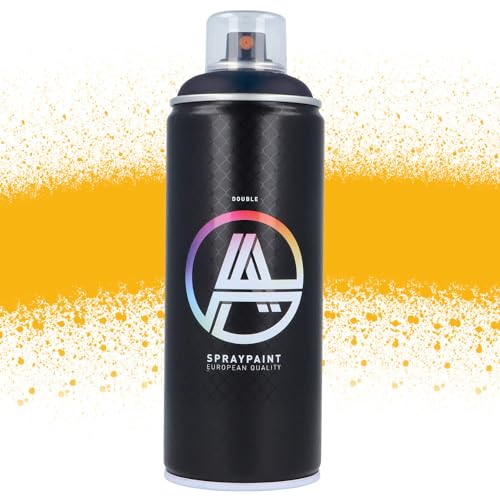 Double A Spraypaint Sprühdose 400ml Sprühfarbe Acryllack Sprühlack matt hochdeckend DIY Kunststoff Metall Möbel Deko (DA-368 Supreme Yellow) von Double A Spraypaint