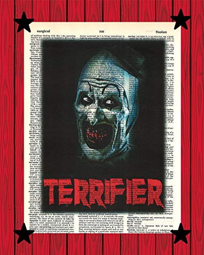 Art The Clown Terrifier Filmdruck, Kunstdruck, The Clown Horror Film, Wörterbuch, Kunstdruck, 8 x 10 (ungerahmt) von DoubleDare Designs