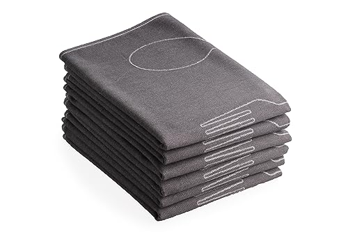 DoubleDry Geschirrtücher Baumwolle - 6-teilig - 50x70cm - Oeko-Tex Zertifiziert - Hochwertige Geschirrhandtücher - Besteck, Grau DoubleDry Geschirrtücher Baumwolle - 6-teilig - 50x70cm - Oeko-Tex Zertifiziert - Hochwertige Geschirrhandtücher - Besteck, Grau von DoubleDry