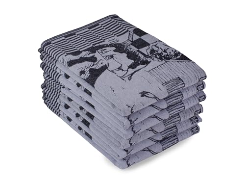 DoubleDry Geschirrtücher Baumwolle - 6-teilig - 50x70cm - Oeko-Tex Zertifiziert - Hochwertige Geschirrhandtücher - Kuh, Schwarz DoubleDry Geschirrtücher Baumwolle - 6-teilig - 50x70cm - Oeko-Tex Zertifiziert - Hochwertige Geschirrhandtücher - Kuh, Schwarz von DoubleDry