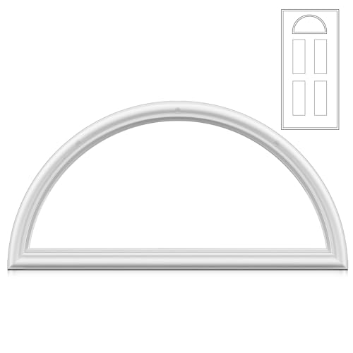 DoubleFill 1 x 55,9 x 25,4 cm Eingangstürrahmen, nur Ersatz-Set für 2,5 cm Glas (Glas nicht im Lieferumfang enthalten), 1 Lite-Außen-Fensterrahmen (runde Oberseite) von DoubleFill