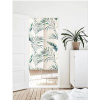 Aquarell Kentia Palm Doorway Noren Vorhang, Kunst Wandteppich Indoor Grün Wohnkultur, Baumwolle Leinen Weicher Stoff Raumteiler von DoubleKong