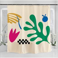 Matisse Inspirierter Kunstdruck Duschvorhang, Wasserdicht Waschbar 21x71In, Einzigartiger Master Art Moderner Duschvorhang von DoubleKong