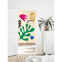 Matisse Kunst Inspiriert Tür Vorhang Noren Vorhang, Wandteppich Videoanruf Hintergrund Dekor, Baumwolle Leinen Weicher Stoff Raumteiler von DoubleKong