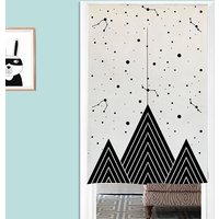 Mountain Stars Doorway Noren Vorhang, Kunst Wandteppich Für Wohnkultur, Baumwolle Leinen 85x140cm, Stoff Raumteiler von DoubleKong