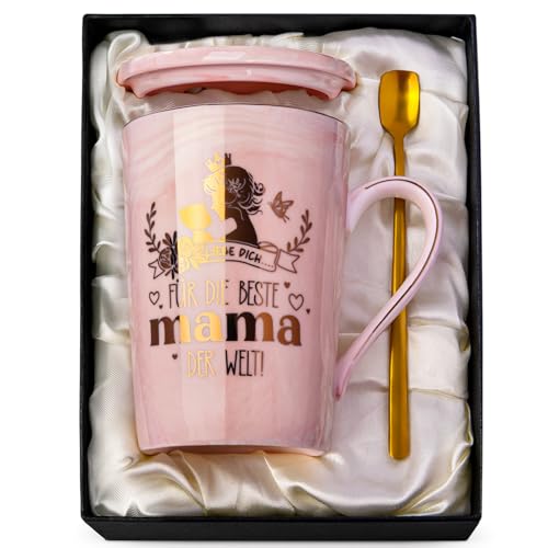 Doublewhale Muttertagsgeschenke für Mama, Geburtstagsgeschenk Weihnachtsgeschenke für Mutter, Muttertagsgeschenk - Kaffeetasse, Muttertag Mama Cup, 14 Oz Rosa Tasse Mit Geschenkbox, Grußkarte Doublewhale Muttertagsgeschenke für Mama, Geburtstagsgeschenk Weihnachtsgeschenke für Mutter, Muttertagsgeschenk - Kaffeetasse, Muttertag Mama Cup, 14 Oz Rosa Tasse Mit Geschenkbox, Grußkarte von Doublewhale