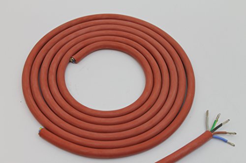 10 Meter (m) Silikonkabel 5x1,5 mm² | SiHF | Hitzebeständige und flexible Silikonleitung | Saunakabel | Optimal für Saunaöfen | -60°C bis +180°C | Wärmegeräte, Scheinwerfer, Heizkraftwerke etc. von Doubleyou Geovlies & Baustoffe