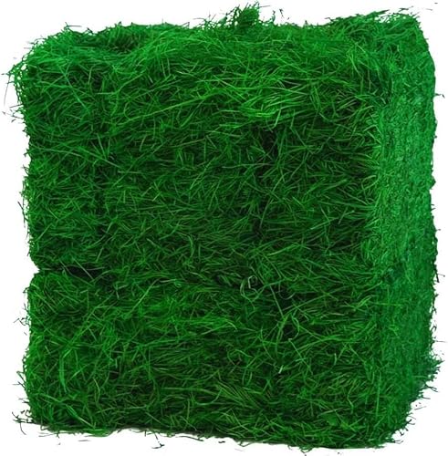 Doubleyou Geovlies & Baustoffe 500 Gramm (500g) Grünes Ostergras | Perfekt für Oster-Deko | Holzwolle 100% gefärbt | Ideal als Füllmaterial oder zur Dekoration | In Deutschland hergestellt von Doubleyou Geovlies & Baustoffe