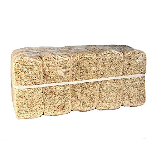 Doubleyou Geovlies & Baustoffe Holzwolle Natur für das Osternest Holzwolle Osterei Deko-Gras (5 kg) von Doubleyou Geovlies & Baustoffe