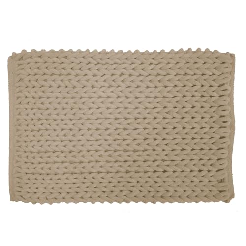 Douceur d'Intérieur, Badteppich (50 x 80 cm) Ariel, Sandfarben, Baumwolle/Polyester, Chenille von Douceur d'Intérieur