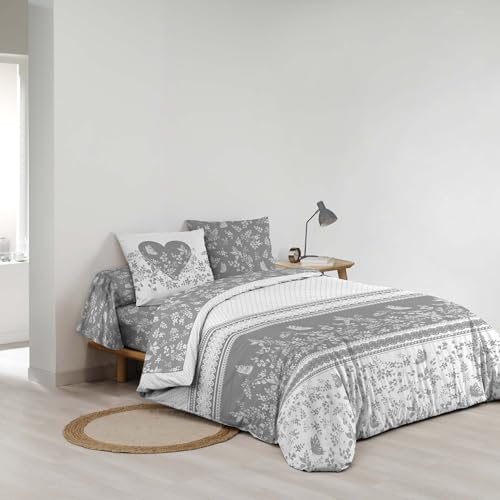 Douceur d'Intérieur, Bettwäsche, 6-teilig (240 x 220 cm) Annie, 100% Baumwolle von Douceur d'Intérieur