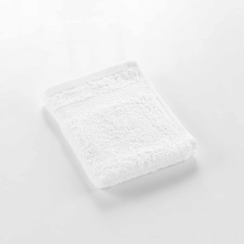 Douceur d'Intérieur, Gästetuch Elegance weiß (30x50cm) 100% Baumwolle Uni von Douceur d'Intérieur