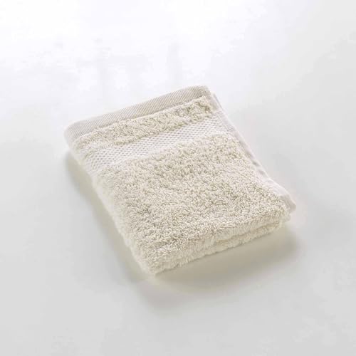 Douceur d'Intérieur, Gästetuch Elegance Sand (30x50cm) 100% Baumwolle Uni von Douceur d'Intérieur