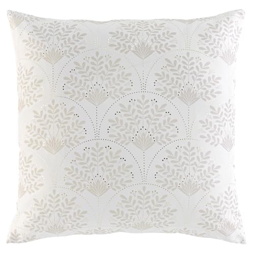 Douceur d'Intérieur, Kissen mit abnehmbarem Bezug (60 x 60 cm) Majestia, Polyester, Bedruckt metallic von Douceur d'Intérieur
