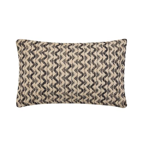 Douceur d'Intérieur, Loumeo Kissen, Abnehmbarer Bezug, 30 x 50 cm, schwarz, Baumwolle/Polyester, Fantasie, metallische Fäden Douceur d'Intérieur, Loumeo Kissen, Abnehmbarer Bezug, 30 x 50 cm, schwarz, Baumwolle/Polyester, Fantasie, metallische Fäden von Douceur d'Intérieur