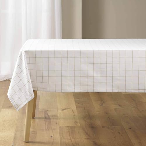 Douceur d'Intérieur, Rechteckige Tischdecke (140 x 240 cm) Axel, Baumwolle & Polyester, gewebt von Douceur d'Intérieur