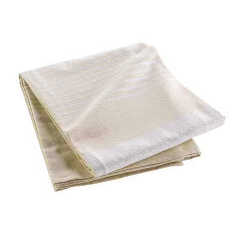 Douceur d'Intérieur, Tagesdecke, 220 x 240 cm, Natur, Baumwolle & Polyester, gewebt von Douceur d'Intérieur