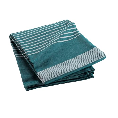 Douceur d'Intérieur, Tagesdecke (220 x 240 cm), Adele, blau, Baumwolle & Polyester, gewebt von Douceur d'Intérieur