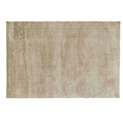 douceur d'intérieur Tango rechteckiger Teppich (160 x 230 cm), Taupe, Shaggy, einfarbig von Douceur d'Intérieur