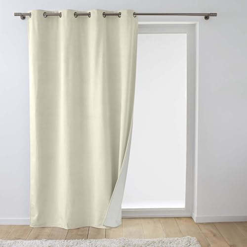 Douceur d'Intérieur, Thermovorhang, 140 x 260 cm, Polarchic, Natur, Velours, Fleecefutter Douceur d'Intérieur, Thermovorhang, 140 x 260 cm, Polarchic, Natur, Velours, Fleecefutter von Douceur d'Intérieur