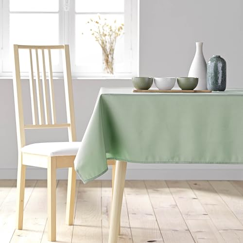 Douceur d'Intérieur, Tischdecke, rechteckig, 140 x 300 cm, Salbei, Polyester von Douceur d'Intérieur