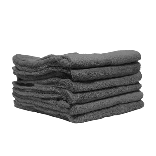 Douceur d'Intérieur 6 Handtücher 50 x 90 cm – 100% Baumwolle – Zart Anthrazit Douceur d'Intérieur 6 Handtücher 50 x 90 cm – 100% Baumwolle – Zart Anthrazit von Douceur d'Intérieur