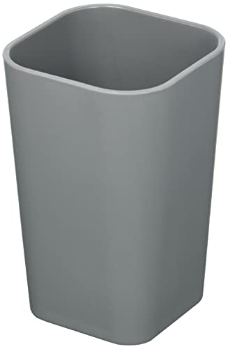 Douceur d'Intérieur Badezimmer-Becher aus Kunststoff, anthrazit, 7.3 x 7.3 x 11 cm von Douceur d'Intérieur