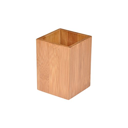 Douceur d'Intérieur 6ASB266 Becher, quadratisch, Bambus, Höhe 9,6 x 7 cm, Holz von Douceur d'Intérieur