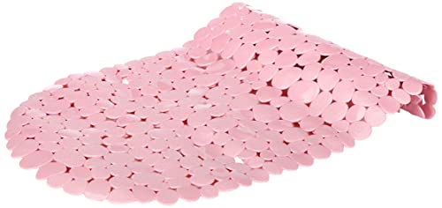 Douceur d'Intérieur Badewannenmatte in Kieseloptik, 69 x 36 x 1 cm Powder Pink von Douceur d'Intérieur