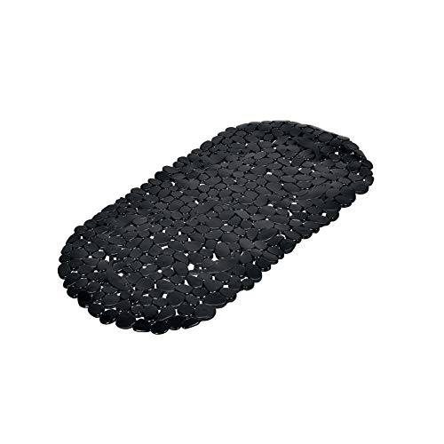 Douceur d'Intérieur Badewannenmatte in Kieseloptik, 69 x 36 x 1 cm schwarz von Douceur d'Intérieur
