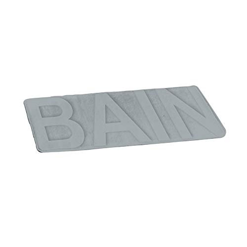 Douceur d'Intérieur Badteppich, 100% Polyester, Hellgrau, 45 x 75 cm von Douceur d'Intérieur