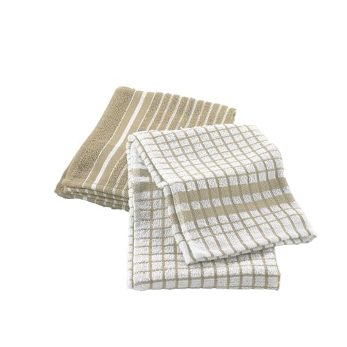 Douceur d'Intérieur Classico Geschirrtücher, 2 Stück (50 x 70 cm), Leinen, Frottee von Douceur d'Intérieur