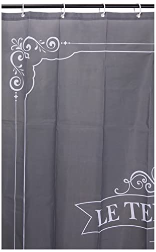 Douceur d'Intérieur Duschvorhang, 180 x 200 cm, Polyester, Vintage-Druck von Douceur d'Intérieur