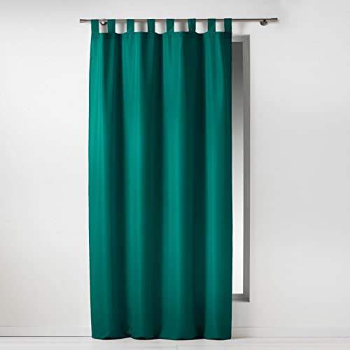 Douceur d'Intérieur Essentiel Vorhang, Polyester, Smaragd, 140 x 260 cm von Douceur d'Intérieur