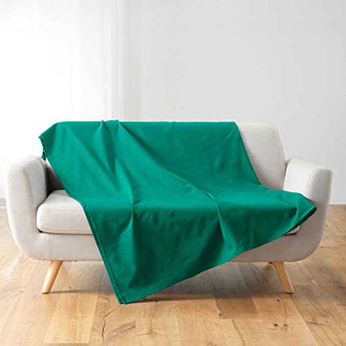 Douceur d'Intérieur Kuscheldecke (220 x 240 cm) Lucile Smaragd, Polycotton von Douceur d'Intérieur
