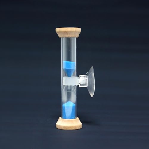 Douceur d'Intérieur Sablina Dusch-Sanduhr mit Saugnapf (Durchmesser 2,5 x 9,2 cm), Holz/PVC von Douceur d'Intérieur