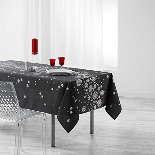 douceur d'Intérieur Tischdecke, rechteckig, 150 x 240 cm Druckt Silber Sternbild, Polyester, anthrazit, 240 x 150 cm von Douceur d'Intérieur