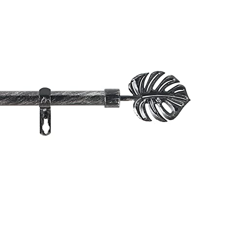 Douceur d'Intérieur Tropi Innenraumschoner, schwarz/Silber, 210 < 380 cm von Douceur d'Intérieur