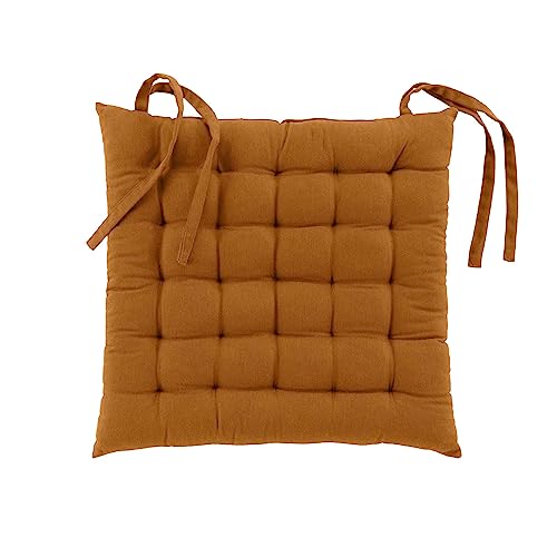 Douceur d'Intérieur Twily gesteppter Sitz (38 x 38 cm), Kamel, Baumwolle/Recycling-Polyester von Douceur d'Intérieur