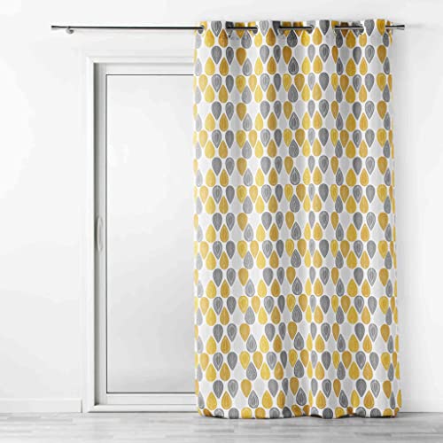 Douceur d'Intérieur Vorhang Palpito Gelb 140x260 cm von Douceur d'Intérieur