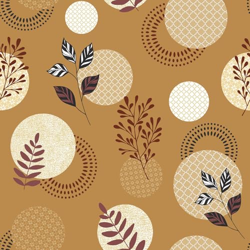 Douceur d'Intérieur Wachstuchs-Rolle (RLX 1,40 m x 20 m) Aromalin Camel, PVC Bedruckt von Douceur d'Intérieur