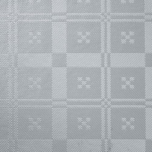 Douceur d'Intérieur Wachstuchs-Rolle (RLX 1,40 m x 20 m) Carreos Grau, PVC, Jacquard, Luxus von Douceur d'Intérieur