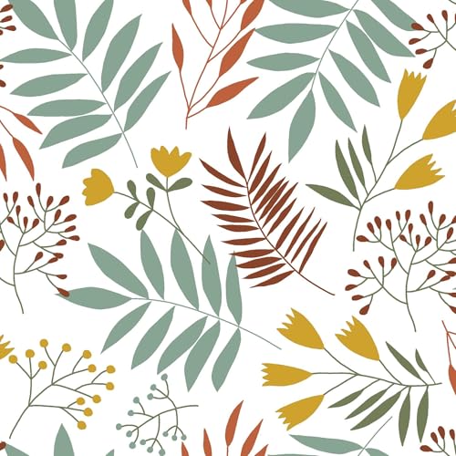 Douceur d'Intérieur Wachstuchs-Rolle (RLX 1,40 m x 20 m) Clemence Salbei, PVC Bedruckt von Douceur d'Intérieur