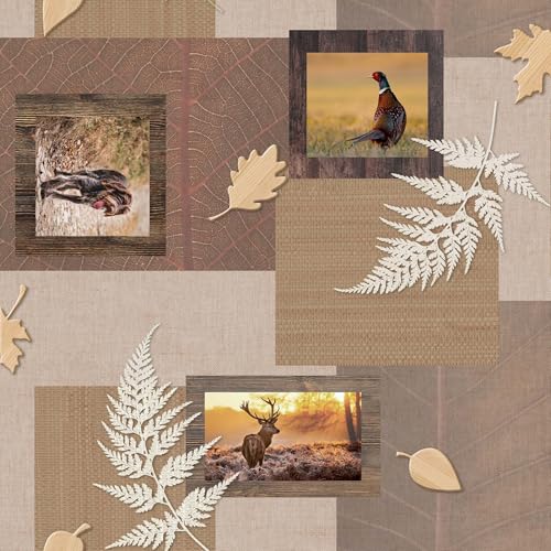 Douceur d'Intérieur Wachstuchs-Rolle (RLX 1,40 m x 20 m) Herbst, Taupe, PVC von Douceur d'Intérieur